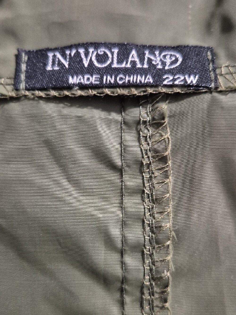 Lightweight Olive Hooded Shirt Jacket with Drawcord Waist - Picture 4 of 4